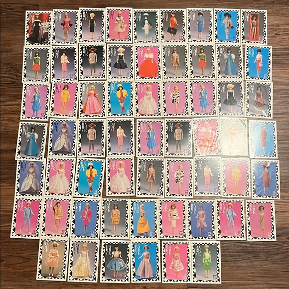 Barbie Other - Vintage Barbie Fashion Doll Collectible Cards - Pink, Blue, Black